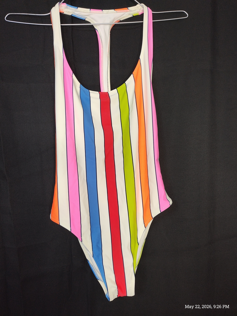 Aerie Multicolor Vertical Stripe One-Piece Swimsuit Xs